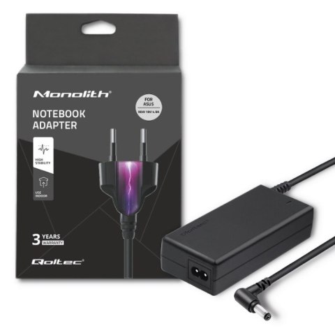 Zasilacz Qoltec 50075.90W do notebooka Asus (19 V; 4,74 A, 4,9 A; 90W; 5.5 mm x 2.5 mm) Zasilacz Qoltec 50075.90W do notebooka Asus (19 V; 4,74 A, 4,9 A; 90W; 5.5 mm x 2.5 mm)