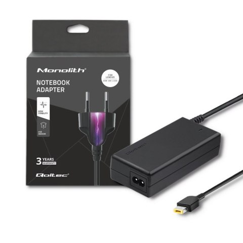 Zasilacz Qoltec 50098.45W do notebooka Lenovo (20 V; 2,25 A; 45W; Slim Tip ) Zasilacz Qoltec 50098.45W do notebooka Lenovo (20 V; 2,25 A; 45W; Slim Tip )