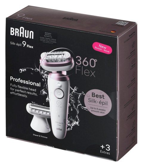 Braun Depilator elektryczny Silk-épil 9 Flex SES9-030 3D Braun Depilator elektryczny Silk-épil 9 Flex SES9-030 3D
