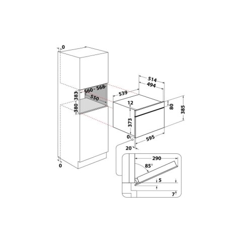 Kuchenka mikrofalowa Whirlpool AMW 730 IX (1000W; 31l; kolor srebrny) Kuchenka mikrofalowa Whirlpool AMW 730 IX (1000W; 31l; kolor srebrny)