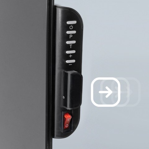 Promiennik podczerwieni Cronos Synthelith CRG-720TWP 720W szklany czarny z WiFi i pilotem Promiennik podczerwieni Cronos Synthelith CRG-720TWP 720W szklany czarny z WiFi i pilotem