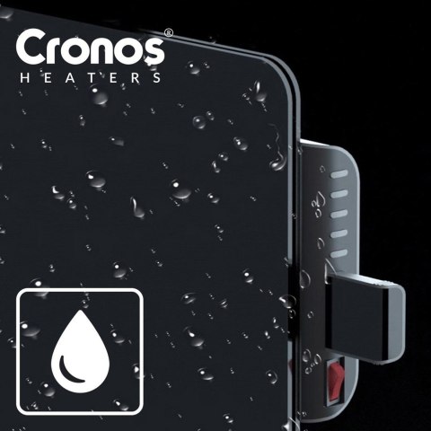 Promiennik podczerwieni Cronos Synthelith CRG-720TWP 720W szklany czarny z WiFi i pilotem Promiennik podczerwieni Cronos Synthelith CRG-720TWP 720W szklany czarny z WiFi i pilotem