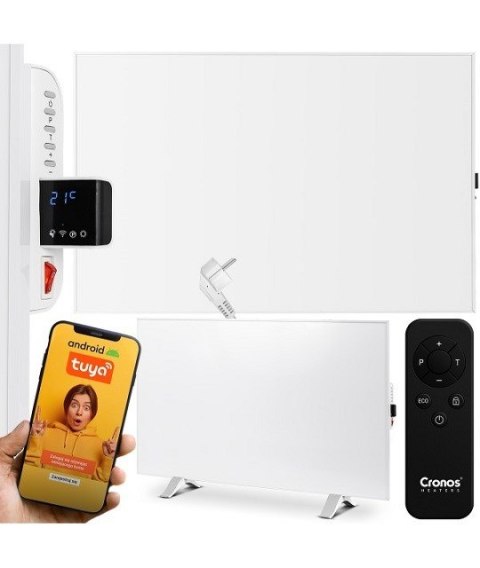 Promiennik podczerwieni Cronos Synthelith PRO CRP-980TWP 980W z WiFi i pilotem biały Promiennik podczerwieni Cronos Synthelith PRO CRP-980TWP 980W z WiFi i pilotem biały