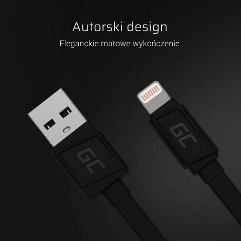 GREEN CELL KABEL USB-LIGHTNING 25CM QUICK CHARGE GREEN CELL KABEL USB-LIGHTNING 25CM QUICK CHARGE