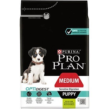 PURINA Pro Plan Optidigest Medium Puppy Sensitive Jagnięcina - sucha karma dla psa - 3 kg PURINA Pro Plan Optidigest Medium Puppy Sensitive Jagnięcina - sucha karma dla psa - 3 kg