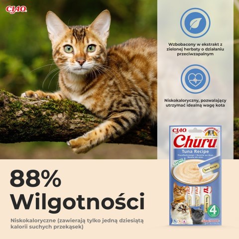 Przysmak Inaba CHURU Tuńczyk dla kota 4x14g Przysmak Inaba CHURU Tuńczyk dla kota 4x14g