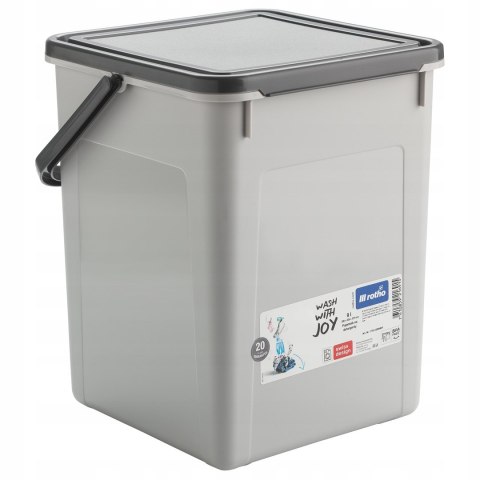 ROTHO Pojemnik na detergenty 5kg 9L coolgrey/antracyt ROTHO Pojemnik na detergenty 5kg 9L coolgrey/antracyt