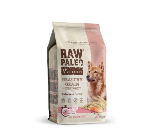 VetExpert Raw Paleo Healthy Grain Salmon&Barley Adult - Karma sucha dla psów - 2kg VetExpert Raw Paleo Healthy Grain Salmon&Barley Adult - Karma sucha dla psów - 2kg