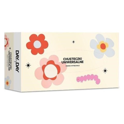 DAYbyDAY Chusteczki higieniczne 3warstwowe 90 szt (karton wzór wiosna) DAYbyDAY Chusteczki higieniczne 3warstwowe 90 szt (karton wzór wiosna)