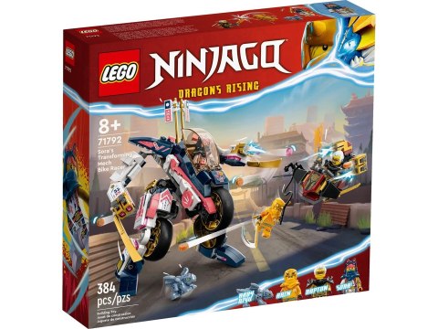 LEGO Ninjago 71792 Mech Sory zmieniający się w motocykl wyścigowy LEGO Ninjago 71792 Mech Sory zmieniający się w motocykl wyścigowy