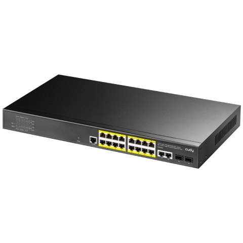 Switch CUDY GS2018PS2-200W 16-Port Gigabit L2 Managed PoE+ 200W 2xGbE Uplink 2xSFP Switch CUDY GS2018PS2-200W 16-Port Gigabit L2 Managed PoE+ 200W 2xGbE Uplink 2xSFP