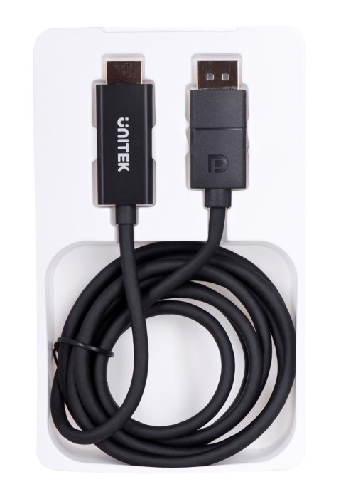 UNITEK ADAPTER KABEL DP 1.2 - HDMI, 4K 60HZ, 1,9M UNITEK ADAPTER KABEL DP 1.2 - HDMI, 4K 60HZ, 1,9M