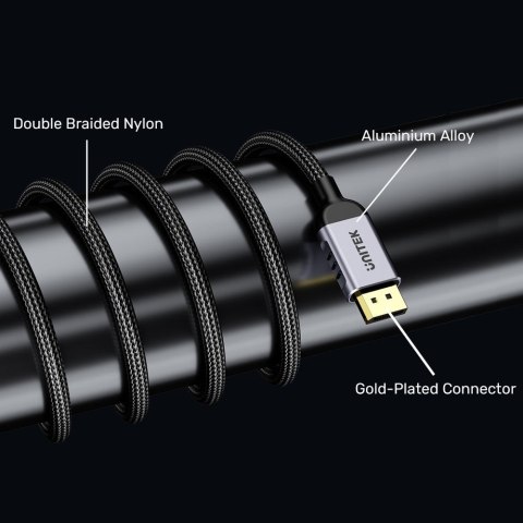 UNITEK KABEL DISPLAYPORT 2.1 8K@120HZ 1,5M UNITEK KABEL DISPLAYPORT 2.1 8K@120HZ 1,5M