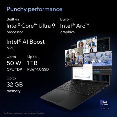 ASUS Vivobook S 16 OLED S5606MA-MX119W Ultra 7 155H 16.0" 3.2K 120Hz 400nits 32GB LPDDR5X SSD1TB Intel Arc Graphics WLAN+BT cam1 ASUS Vivobook S 16 OLED S5606MA-MX119W Ultra 7 155H 16.0" 3.2K 120Hz 400nits 32GB LPDDR5X SSD1TB Intel Arc Graphics WLAN+BT cam1