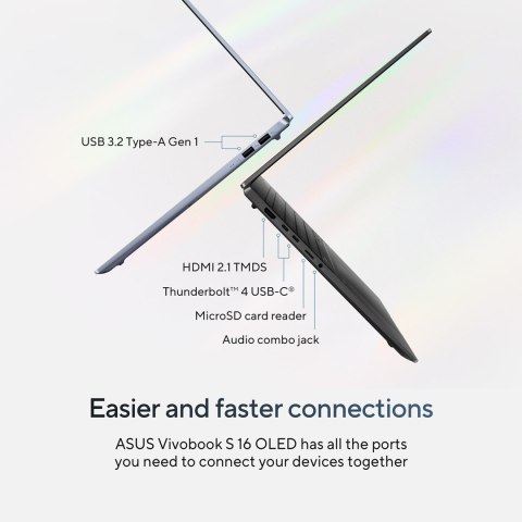 ASUS Vivobook S 16 OLED S5606MA-MX119W Ultra 7 155H 16.0" 3.2K 120Hz 400nits 32GB LPDDR5X SSD1TB Intel Arc Graphics WLAN+BT cam1 ASUS Vivobook S 16 OLED S5606MA-MX119W Ultra 7 155H 16.0" 3.2K 120Hz 400nits 32GB LPDDR5X SSD1TB Intel Arc Graphics WLAN+BT cam1