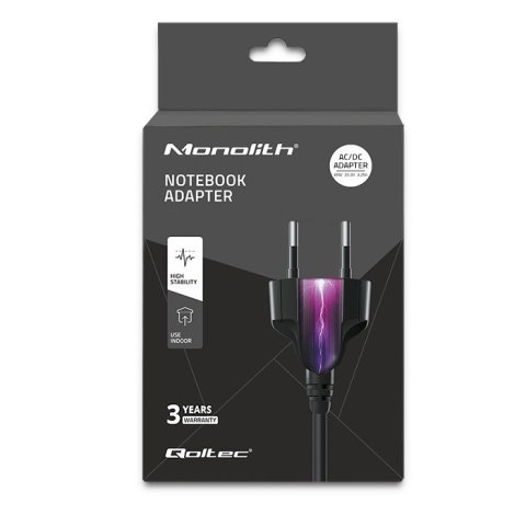 QOLTEC ZASILACZ SIECIOWY 65W | 5-20.3V | 2-3.25A | USB TYP C | PD QOLTEC ZASILACZ SIECIOWY 65W | 5-20.3V | 2-3.25A | USB TYP C | PD