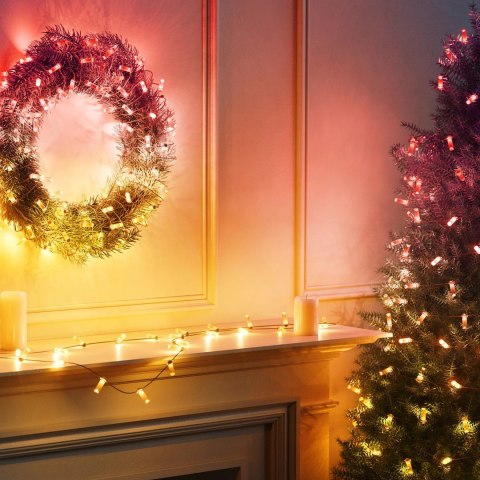 Twinkly Candies - 100 Lampki w kształcie świeczki RGB LEDs, przezroczysty przewód, USB-C Twinkly Candies - 100 Lampki w kształcie świeczki RGB LEDs, przezroczysty przewód, USB-C