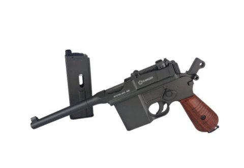Pistolet wiatrówka RANGER M712 Broomhandle FULL AUTO BLOWBACK k.4,5BBs 19-strzał. KWC Pistolet wiatrówka RANGER M712 Broomhandle FULL AUTO BLOWBACK k.4,5BBs 19-strzał. KWC
