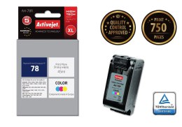 Activejet AH-78R Tusz (zamiennik HP 78 C6578D; Premium; 45 ml; kolor)