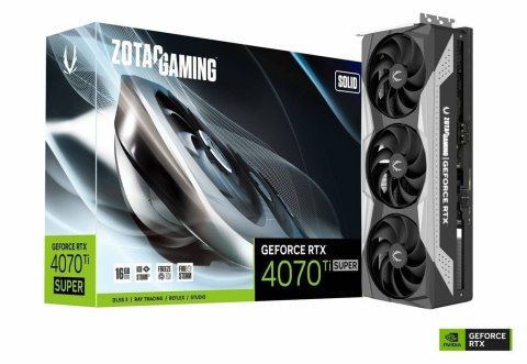 Karta graficzna Zotac Gaming GeForce RTX 4070 Ti SUPER Solid 16GB GDDR6X Karta graficzna Zotac Gaming GeForce RTX 4070 Ti SUPER Solid 16GB GDDR6X