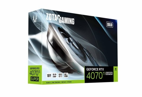 Karta graficzna Zotac Gaming GeForce RTX 4070 Ti SUPER Solid 16GB GDDR6X Karta graficzna Zotac Gaming GeForce RTX 4070 Ti SUPER Solid 16GB GDDR6X