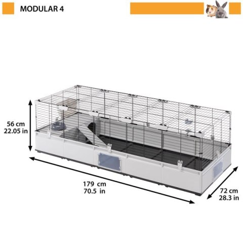 FERPLAST MODULAR 4 CAGE 179x72x56 cm FERPLAST MODULAR 4 CAGE 179x72x56 cm