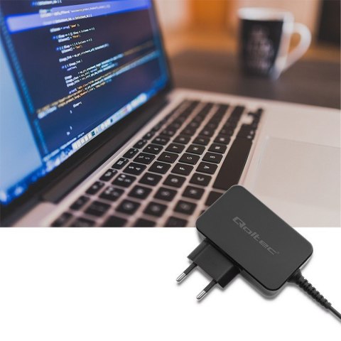 QOLTEC ZASILACZ DO LAPTOPA UNIWERSALNY 65W | +10 WTYCZEK QOLTEC ZASILACZ DO LAPTOPA UNIWERSALNY 65W | +10 WTYCZEK