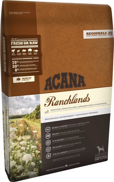 ACANA Ranchlands Dog 11,4kg (WYPRZEDAŻ) ACANA Ranchlands Dog 11,4kg (WYPRZEDAŻ)