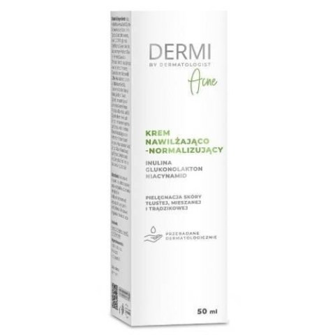 DERMI Acne Krem nawilżająco-normalizujący 50ml DERMI Acne Krem nawilżająco-normalizujący 50ml