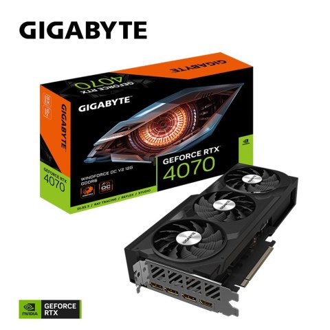 Karta graficzna Gigabyte GeForce RTX 4070 WINDFORCE OC V2 12GB Karta graficzna Gigabyte GeForce RTX 4070 WINDFORCE OC V2 12GB