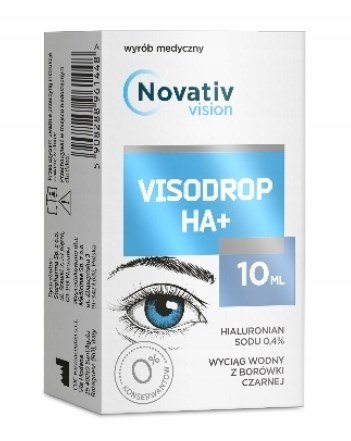 Novativ Vsion Visodrop Krople do oczu HA+ 10 ml Novativ Vsion Visodrop Krople do oczu HA+ 10 ml
