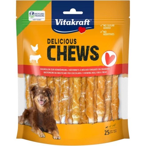 VITAKRAFT Chews deli kurczak S - Przysmak dla psa - 25szt VITAKRAFT Chews deli kurczak S - Przysmak dla psa - 25szt
