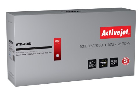 Activejet ATK-410N Toner (zamiennik Kyocera TK-410; Supreme; 15000 stron; czarny) Activejet ATK-410N Toner (zamiennik Kyocera TK-410; Supreme; 15000 stron; czarny)