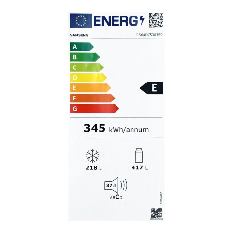 Chłodziarko-zamrażarka SAMSUNG SBS RS64DG5303S9 Chłodziarko-zamrażarka SAMSUNG SBS RS64DG5303S9