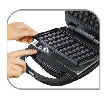 Opiekacz 3 w 1 Tefal SW342D38 (700W; kolor srebrny) Opiekacz 3 w 1 Tefal SW342D38 (700W; kolor srebrny)