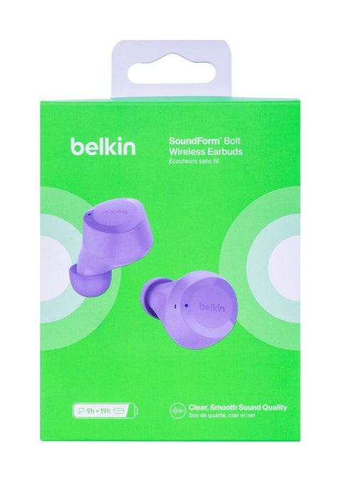 BELKIN EARBUDS SOUNDFORM BOLTTRUE WIRELESS-LAVENDER BELKIN EARBUDS SOUNDFORM BOLTTRUE WIRELESS-LAVENDER
