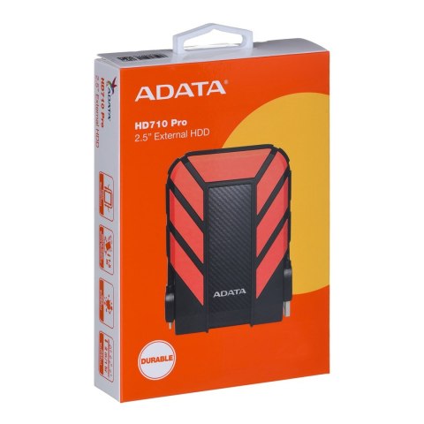 Dysk zewnętrzny HDD ADATA HD710 PRO (2TB; 2.5"; USB 3.2; czerwony) Dysk zewnętrzny HDD ADATA HD710 PRO (2TB; 2.5"; USB 3.2; czerwony)
