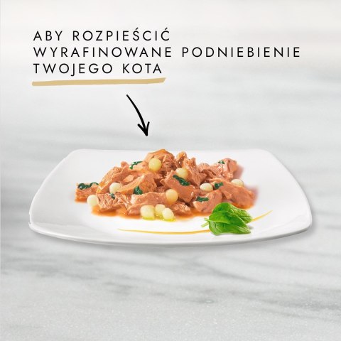 GOURMET A la Carte Kurczak, Pstrąg, Wołowina, Rdzawiec - mokra karma dla kota - 4 x 85 g GOURMET A la Carte Kurczak, Pstrąg, Wołowina, Rdzawiec - mokra karma dla kota - 4 x 85 g