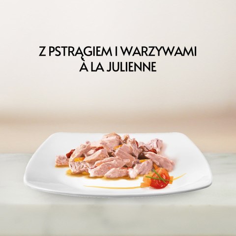 GOURMET A la Carte Kurczak, Pstrąg, Wołowina, Rdzawiec - mokra karma dla kota - 4 x 85 g GOURMET A la Carte Kurczak, Pstrąg, Wołowina, Rdzawiec - mokra karma dla kota - 4 x 85 g