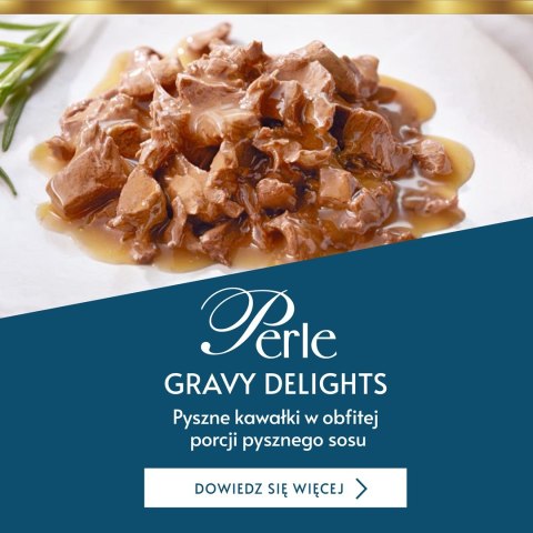 GOURMET Perle Gravy Delight Fileciki w smakowitym sosie - wołowina i kurczak - 4x85g GOURMET Perle Gravy Delight Fileciki w smakowitym sosie - wołowina i kurczak - 4x85g