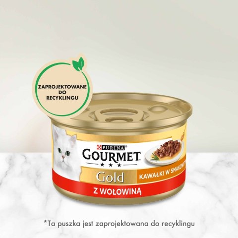Gourmet Gold Sauce Delight z wołowiną - mokra karma dla kota - puszka - 85 g Gourmet Gold Sauce Delight z wołowiną - mokra karma dla kota - puszka - 85 g
