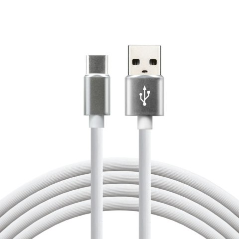 Kabel zasilający everActive CBS-1CW (USB - USB typu C ; 1m; kolor biały) Kabel zasilający everActive CBS-1CW (USB - USB typu C ; 1m; kolor biały)