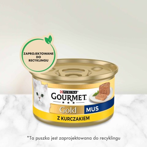 PURINA Gourmet Gold Mus z kurczakiem - mokra karma dla kota - 85g PURINA Gourmet Gold Mus z kurczakiem - mokra karma dla kota - 85g