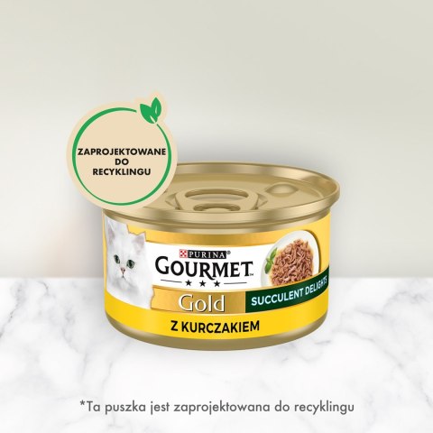 PURINA Gourmet Gold Succulent Delights Kurczak - mokra karma dla kota - 85g PURINA Gourmet Gold Succulent Delights Kurczak - mokra karma dla kota - 85g