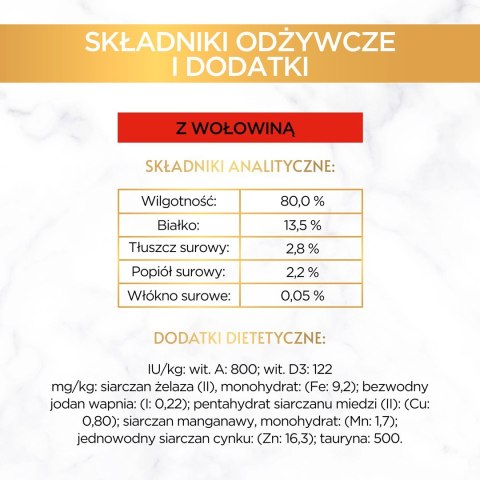 PURINA Gourmet Gold Succulent Delights Wołowina - mokra karma dla kota - 85 g PURINA Gourmet Gold Succulent Delights Wołowina - mokra karma dla kota - 85 g