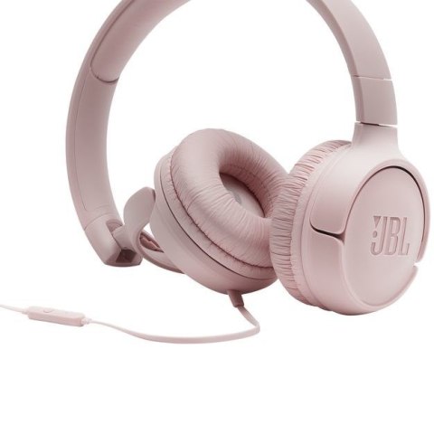 Słuchawki JBL Tune 500 (rożowe, nauszne, z wbudowanym mikrofonem) Słuchawki JBL Tune 500 (rożowe, nauszne, z wbudowanym mikrofonem)