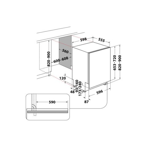 Zmywarka do zabudowy HOTPOINT H2I HD526 A Zmywarka do zabudowy HOTPOINT H2I HD526 A