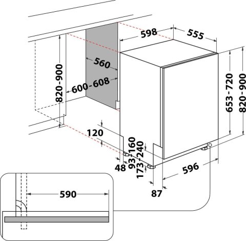 Zmywarka do zabudowy INDESIT DIO 3C24 AC E Zmywarka do zabudowy INDESIT DIO 3C24 AC E