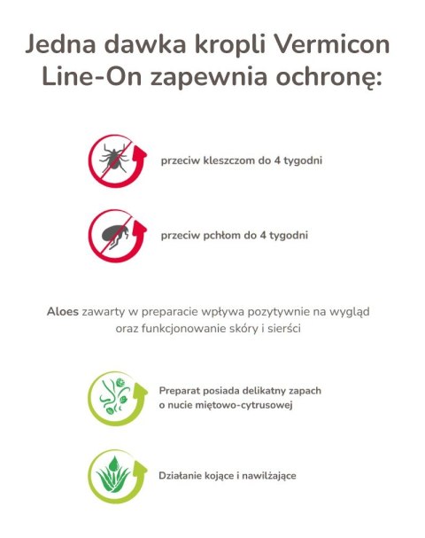 BEAPHAR VERMIcon Line-on Dog L - krople przeciw pasożytom dla psa - 3x 4,5ml BEAPHAR VERMIcon Line-on Dog L - krople przeciw pasożytom dla psa - 3x 4,5ml