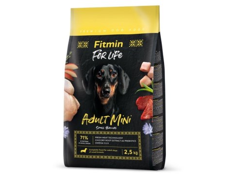 FITMIN Dog For Life Adult Mini - Karma sucha dla psów - 2,5kg FITMIN Dog For Life Adult Mini - Karma sucha dla psów - 2,5kg